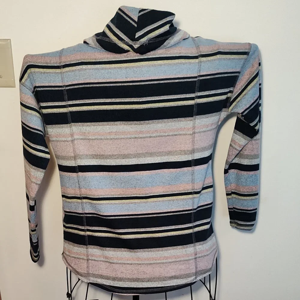 Db Sunday cinchable cowl neck striped sweater, excellent condition, size S - Picture 2 of 4